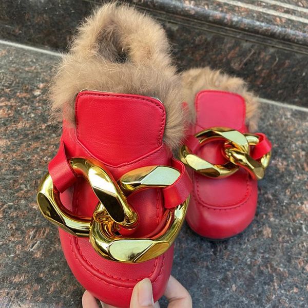 slippers 2021 plush chain fashion round head women's shoes flat outdoor casual plus size 43, Black
slippers 2021 plush chain fashion round head women's shoes flat outdoor casual plus size 43, Black