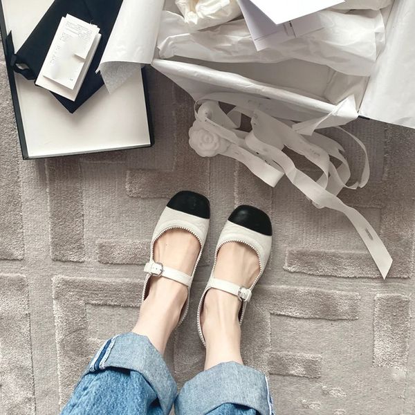 early spring 2021 new flat sole single women's one line buckle square head french mary jane dance shoes, Black
early spring 2021 new flat sole single women's one line buckle square head french mary jane dance shoes, Black