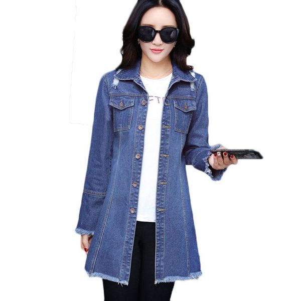 women's trench coats 2021 spring denim windbreaker coat women fashion slim long casual plus size hole overcoat e106, Tan;black
women's trench coats 2021 spring denim windbreaker coat women fashion slim long casual plus size hole overcoat e106, Tan;black