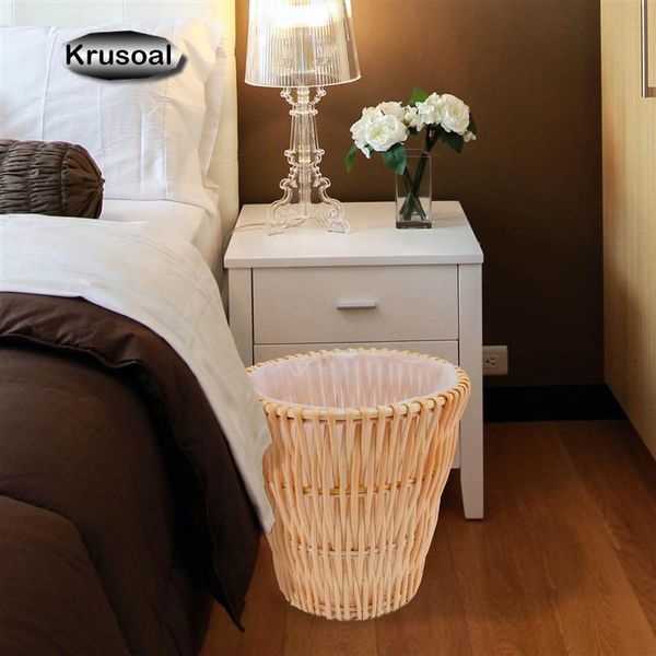 waste bins rattan trash can container bathroom garbage bin living room wastepaper basket kitchen supplies
waste bins rattan trash can container bathroom garbage bin living room wastepaper basket kitchen supplies