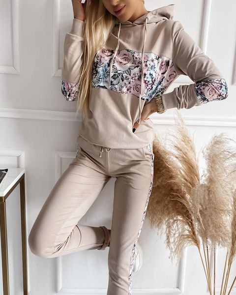 women's two piece pants autumn sweater set floral patchwork drawstring hooded long sleeve & ladies sweatshirt sets, White
women's two piece pants autumn sweater set floral patchwork drawstring hooded long sleeve & ladies sweatshirt sets, White