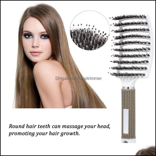 brushes care & productshair mas comb nylon hairbrush women wet curly de hair brush masr for salon household styling tools drop delivery 2021, Silver
brushes care & productshair mas comb nylon hairbrush women wet curly de hair brush masr for salon household styling tools drop delivery 2021, Silver