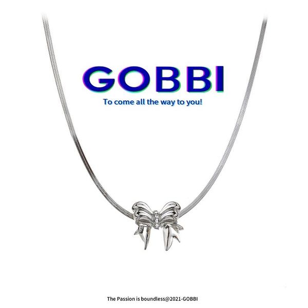 chokers gobbi2021 titanium steel women's bowknot clavicle chain retro pendant bohemian fashion temperament gift necklace jewelry, Golden;silver
chokers gobbi2021 titanium steel women's bowknot clavicle chain retro pendant bohemian fashion temperament gift necklace jewelry, Golden;silver