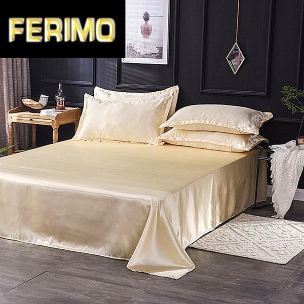 sheets & sets wholesale luxury 100% satin silk white 1pcs flat sheet silky queen king bed for women men
sheets & sets wholesale luxury 100% satin silk white 1pcs flat sheet silky queen king bed for women men