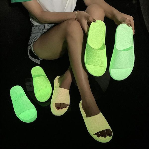 slippers summer night luminous women beach outdoor sandals lightweight fluorescent platform flat shoes room indoor slides, Black
slippers summer night luminous women beach outdoor sandals lightweight fluorescent platform flat shoes room indoor slides, Black