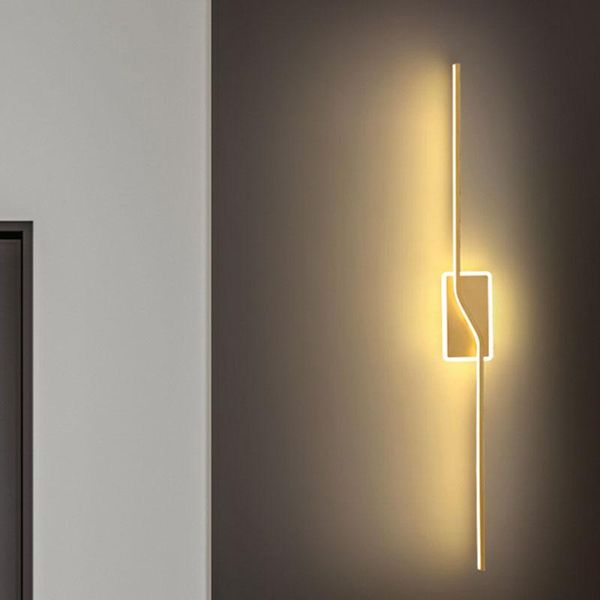 modern led acrylic line wall lamp nordic restaurant bar wall lamp bathroom mirror front living room bedroom home decor