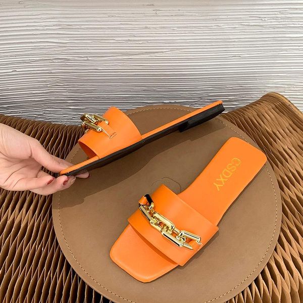 slippers women's 2021 summer chain square head flat heel flip flops women plus size outdoor beach slides pu leather sandalias, Black
slippers women's 2021 summer chain square head flat heel flip flops women plus size outdoor beach slides pu leather sandalias, Black