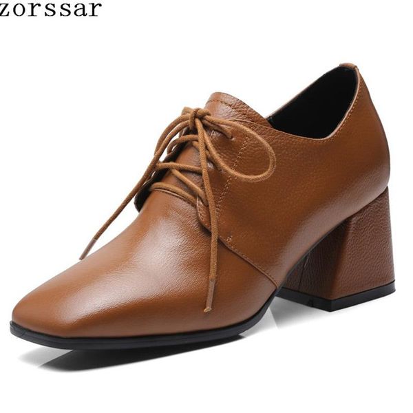 dress shoes zorssar 2021 women's genuine leather lace-up shallow square toe high heels wedding party plus size 34-43, Black
dress shoes zorssar 2021 women's genuine leather lace-up shallow square toe high heels wedding party plus size 34-43, Black