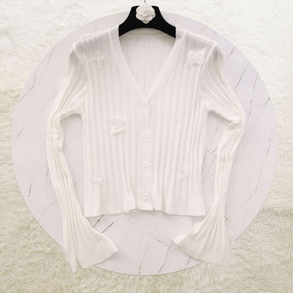 new with thin and versatile net red trumpet sleeve sunscreen shirt cardigan butterfly ice silk t-shirt girl luxury, White;black
new with thin and versatile net red trumpet sleeve sunscreen shirt cardigan butterfly ice silk t-shirt girl luxury, White;black