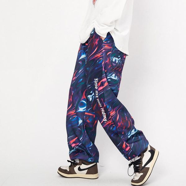 men's pants eukaaru printed men fashion mens streetwear clothes hip hop oversized drawstring wide leg casual trousers sweatpants, Black
men's pants eukaaru printed men fashion mens streetwear clothes hip hop oversized drawstring wide leg casual trousers sweatpants, Black
