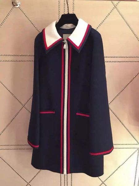 women's wool & blends big size sense atmosphere fund autumn winters retro classic temperament lapel long coat of color a word, Black
women's wool & blends big size sense atmosphere fund autumn winters retro classic temperament lapel long coat of color a word, Black