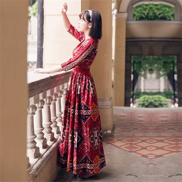 2021 new es bohemian maxi womens robe red floral women chiffon summer beach plus size fyy604 hhbh, Black;gray
2021 new es bohemian maxi womens robe red floral women chiffon summer beach plus size fyy604 hhbh, Black;gray