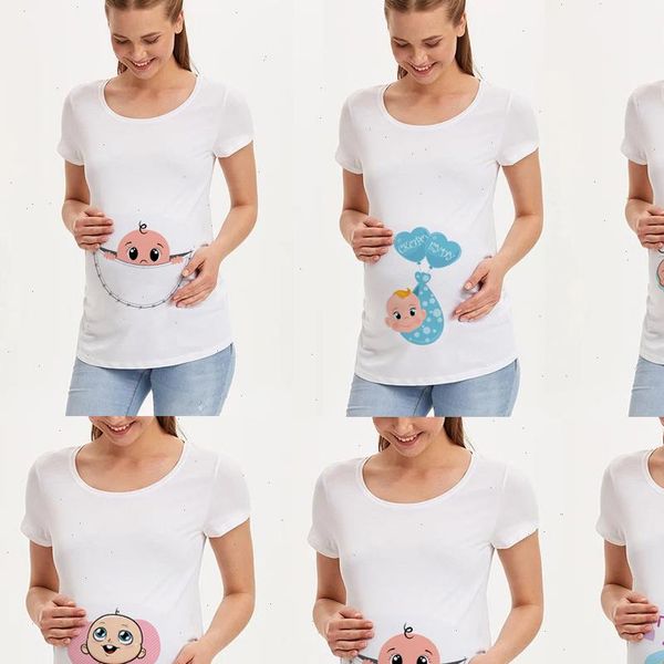 pregnancy shirt maternity cute baby print o neck short sleeve t shirt pregnant mama clothes baby announcment tshirt, White
pregnancy shirt maternity cute baby print o neck short sleeve t shirt pregnant mama clothes baby announcment tshirt, White