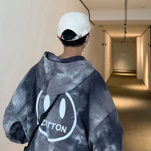 tie dyed sweater men's hooded spring and hip hop loose trend versatile couple's autumn jacket2021, Black
tie dyed sweater men's hooded spring and hip hop loose trend versatile couple's autumn jacket2021, Black