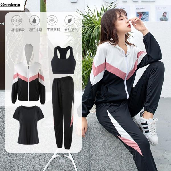 quick dry women plus size yoga 4 piece set loose coats+bra+t shirt+pants fitness gym sportswear running suits clothing, White;red
quick dry women plus size yoga 4 piece set loose coats+bra+t shirt+pants fitness gym sportswear running suits clothing, White;red