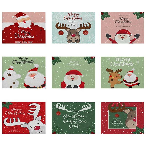mats & pads christmas decorative kitchen placemat cartoon santa deer pattern table mat 42*32 linen western waterproof drink
mats & pads christmas decorative kitchen placemat cartoon santa deer pattern table mat 42*32 linen western waterproof drink