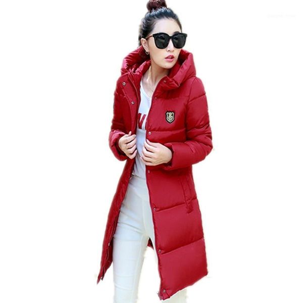 korean winter women coat elegant pure color thick warm hooded cotton jacket large size lcy41, Black
korean winter women coat elegant pure color thick warm hooded cotton jacket large size lcy41, Black