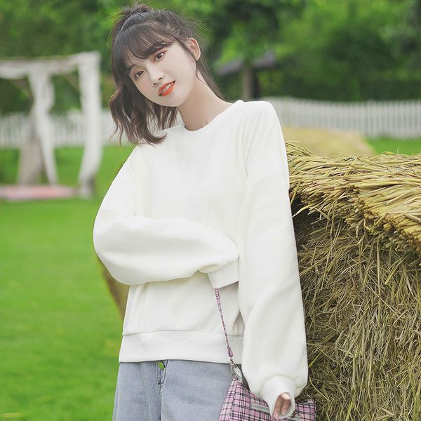 2021 new harajuku sweet color oversize female sweatshirt winter k-pop loose style velo thickening sweaters for teenagers qots, Black
2021 new harajuku sweet color oversize female sweatshirt winter k-pop loose style velo thickening sweaters for teenagers qots, Black