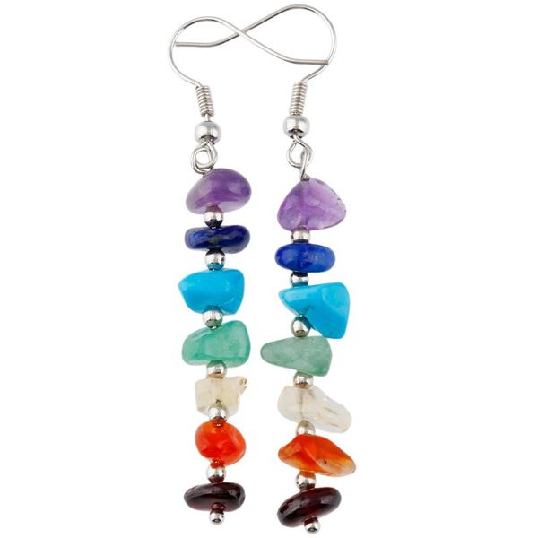 dangle & chandelier 7 chakra stone earrings for women,assorted shapes, Silver
dangle & chandelier 7 chakra stone earrings for women,assorted shapes, Silver