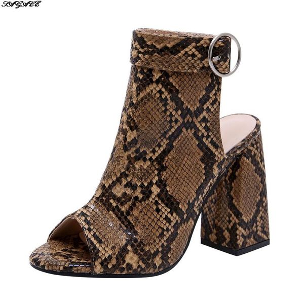 sagace women's sandals snake-print thick heel high-heeled plus size open-toe back women sandals thick heel empty women's shoes, Black
sagace women's sandals snake-print thick heel high-heeled plus size open-toe back women sandals thick heel empty women's shoes, Black