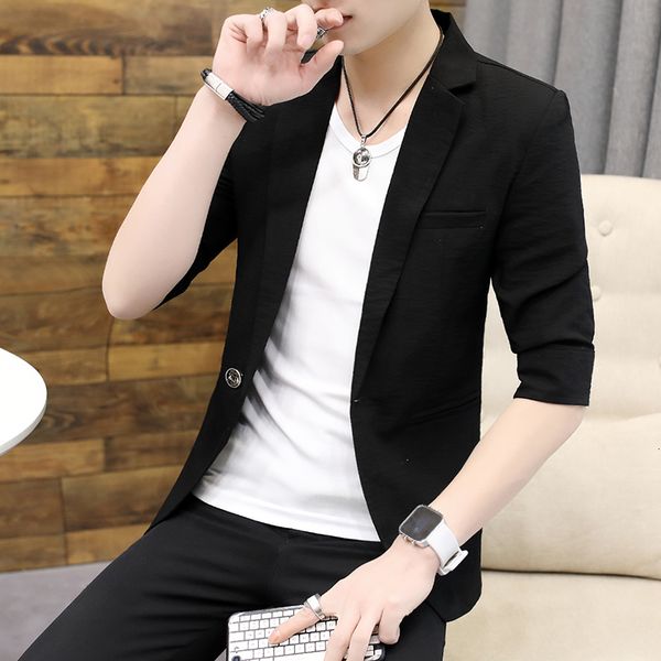 summer cotton flax blazers casual men half sleeve blazer thin solid jacket streetwear suit homme ra3h, White;black
summer cotton flax blazers casual men half sleeve blazer thin solid jacket streetwear suit homme ra3h, White;black