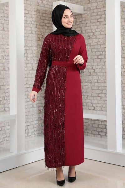 ethnic clothing claret red women dress. elegant and quality abaya. muslim season fashion. four useable. made in turkey. kaftan
ethnic clothing claret red women dress. elegant and quality abaya. muslim season fashion. four useable. made in turkey. kaftan