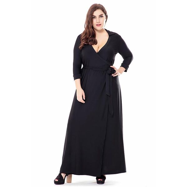 casual dresses 2021 autumn woman elegant black straight plus size dress solid v-neck ankle-length fat mm long party big, Black;gray
casual dresses 2021 autumn woman elegant black straight plus size dress solid v-neck ankle-length fat mm long party big, Black;gray