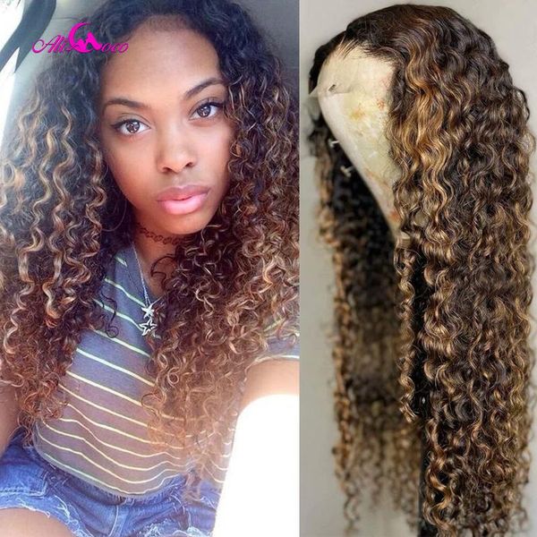 alicoco deep curly long lace front wig human hair wig for black women deep wave 4x4 glueless lace closure pre-plucked, Black;brown
alicoco deep curly long lace front wig human hair wig for black women deep wave 4x4 glueless lace closure pre-plucked, Black;brown