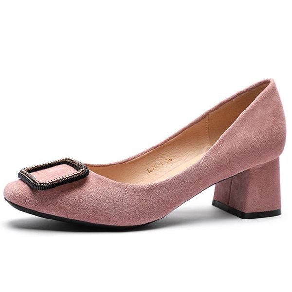 dress shoes elegant ladies square heels flock pumps women brand metal buckle dinner party tacones mujer big size p0016, Black
dress shoes elegant ladies square heels flock pumps women brand metal buckle dinner party tacones mujer big size p0016, Black