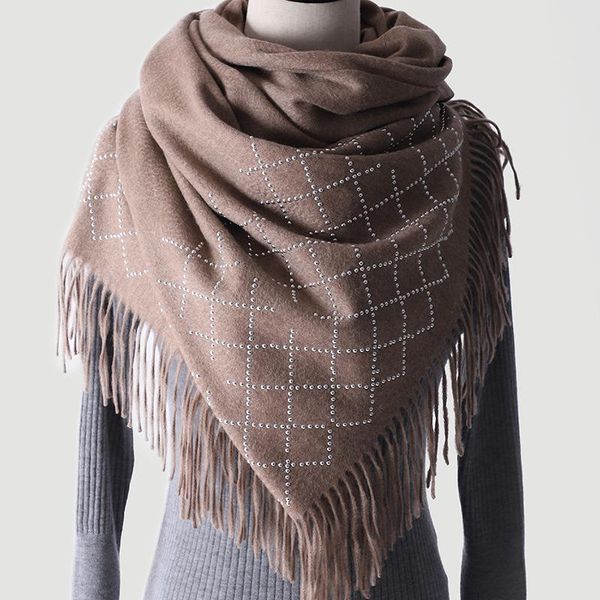 diamond big shawl scarf women tassels inner mongolia autumn winter soft warm thick ladies 100% cashmere scarves, Blue;gray
diamond big shawl scarf women tassels inner mongolia autumn winter soft warm thick ladies 100% cashmere scarves, Blue;gray