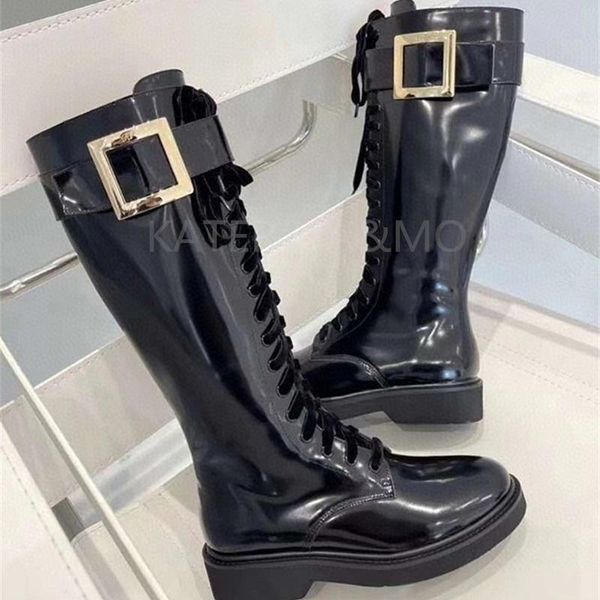 boots 2021 knee-length women thick heel platform genuine leather autumn winter shoes metal square buckle decoration high, Black
boots 2021 knee-length women thick heel platform genuine leather autumn winter shoes metal square buckle decoration high, Black