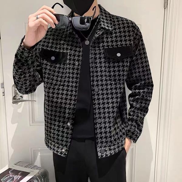 men's jackets han edition tide handsome men age season jacket lapel tooling fashionable logo casual clothes on the coat, Black;brown
men's jackets han edition tide handsome men age season jacket lapel tooling fashionable logo casual clothes on the coat, Black;brown