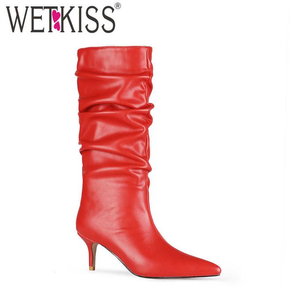 wetkiss arrive ladies boots pointed toe thin high heels shoes woman pleated women short boots female fashion shoes big size 210630, Black
wetkiss arrive ladies boots pointed toe thin high heels shoes woman pleated women short boots female fashion shoes big size 210630, Black