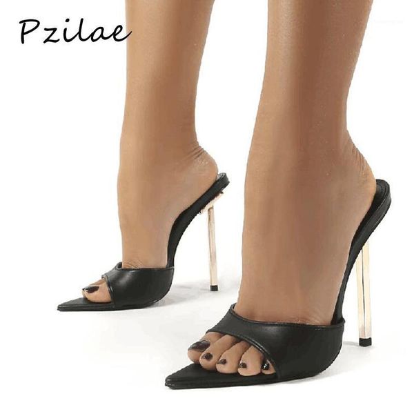pzilae 2021 summer women slippers sandals black peep toe ladies heel mules metal high heels pumps female fashion woman shoes1
pzilae 2021 summer women slippers sandals black peep toe ladies heel mules metal high heels pumps female fashion woman shoes1