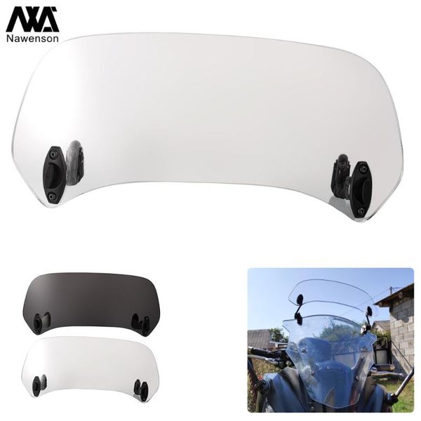 universal motorcycle windscreen extension plastic spoiler add-on air deflector adjustable aerofoil 2 colors
universal motorcycle windscreen extension plastic spoiler add-on air deflector adjustable aerofoil 2 colors