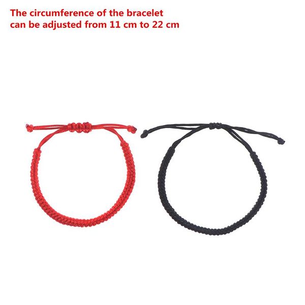 beaded, strands red rope lucky weave bracelet women men hand-knitted stretch charm tibetan braided bracelets friendship bangles gifts, Black
beaded, strands red rope lucky weave bracelet women men hand-knitted stretch charm tibetan braided bracelets friendship bangles gifts, Black