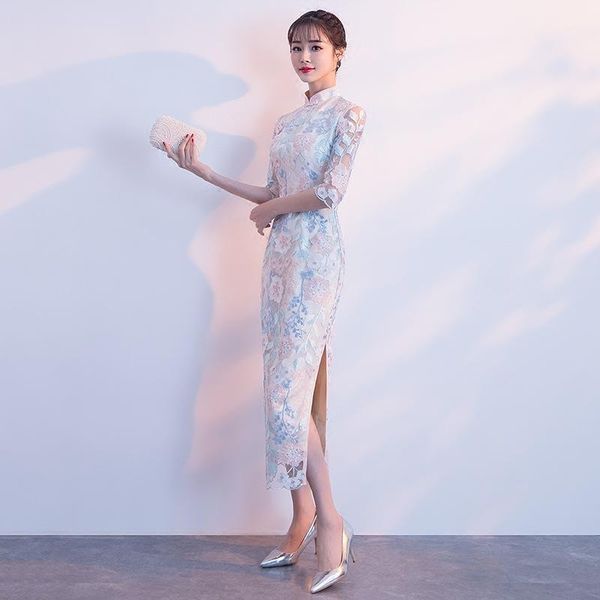 ethnic clothing 2021 chinese wedding dress female long half sleeve cheongsam slim traditional women qipao for party, Red
ethnic clothing 2021 chinese wedding dress female long half sleeve cheongsam slim traditional women qipao for party, Red