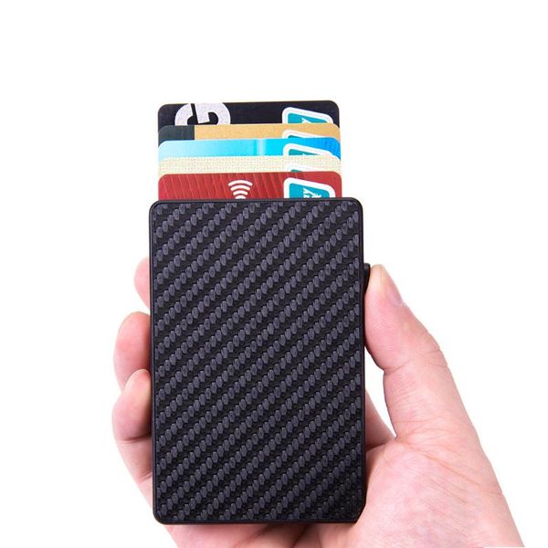 bycobecy men smart button holder 2021 fashion carbon fiber slim thin card wallet rfid id card case, Brown;gray
bycobecy men smart button holder 2021 fashion carbon fiber slim thin card wallet rfid id card case, Brown;gray