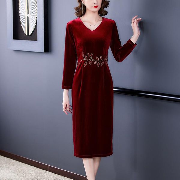 casual dresses coigarsam women long dress autumn 2022 cheongsam peacock blue red black robe vestidos, Black;gray
casual dresses coigarsam women long dress autumn 2022 cheongsam peacock blue red black robe vestidos, Black;gray