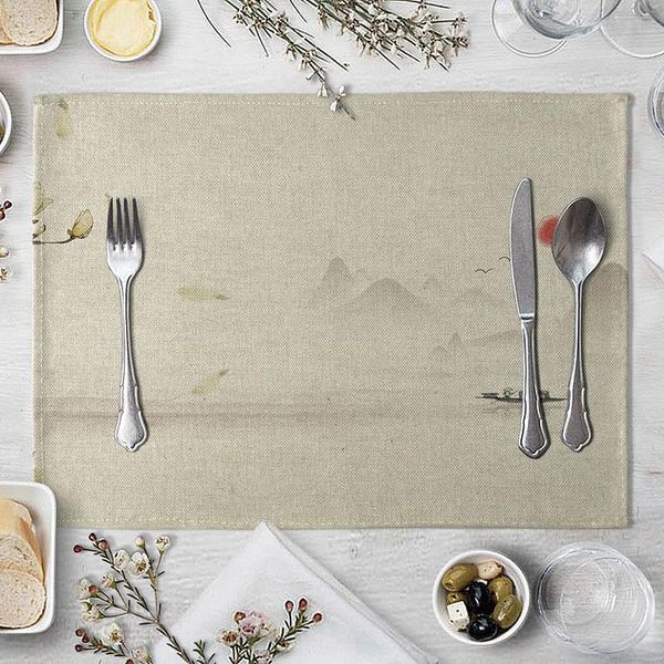 mats & pads landscape painting mat tableware drink cup for kitchen dining table placemat accessories
mats & pads landscape painting mat tableware drink cup for kitchen dining table placemat accessories