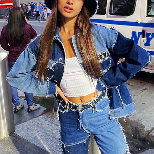 patchwork harajuku jeans jackets for women streetwear vintage aesthetic 90s coats casual autumn jacket, Black;brown
patchwork harajuku jeans jackets for women streetwear vintage aesthetic 90s coats casual autumn jacket, Black;brown