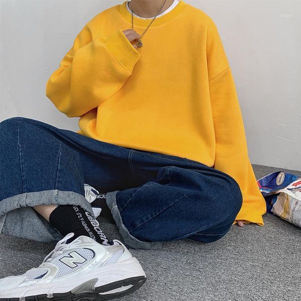 men's hoodies & sweatshirts basic crewneck for men korean fashion trends autumn clothing teenage oversized pullover street, Black
men's hoodies & sweatshirts basic crewneck for men korean fashion trends autumn clothing teenage oversized pullover street, Black