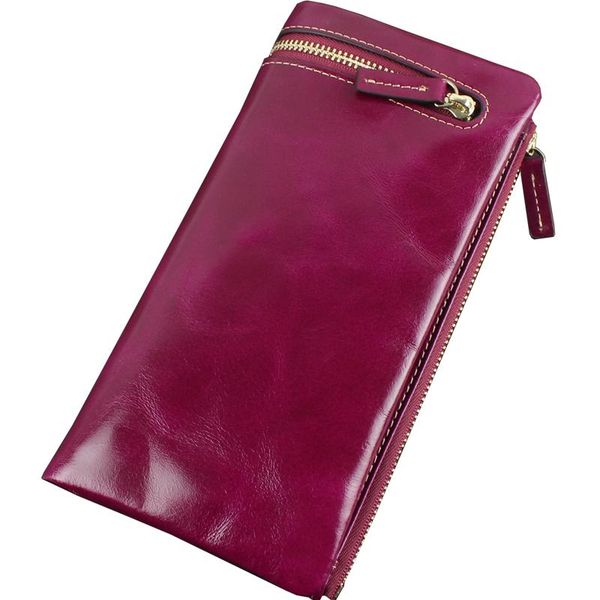 wallets 2021 oil wax leather women long wallet zipper design brand ladies purse cowhide female coin card holder money, Red;black
wallets 2021 oil wax leather women long wallet zipper design brand ladies purse cowhide female coin card holder money, Red;black