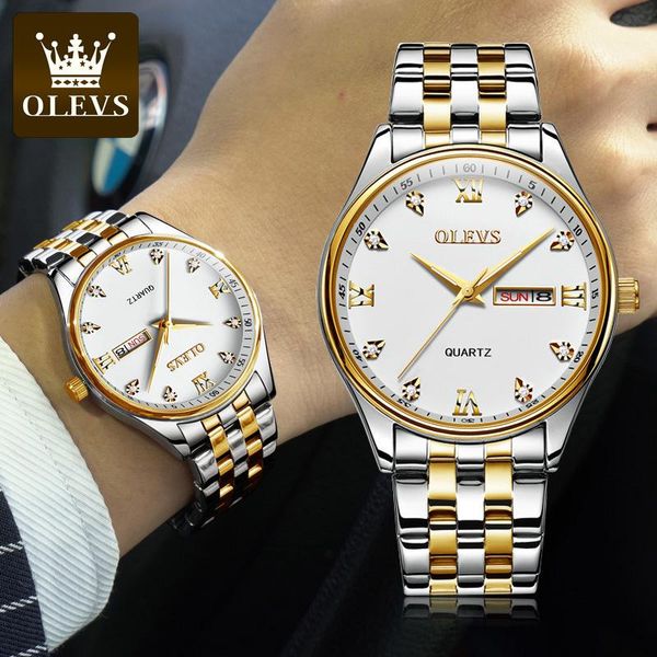 wristwatches men's watch week calendar display steel band waterproof quartz business watches, Slivery;brown
wristwatches men's watch week calendar display steel band waterproof quartz business watches, Slivery;brown
