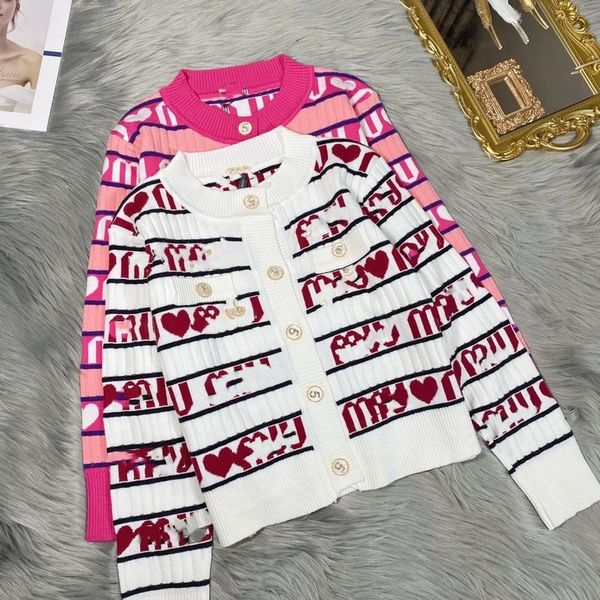 miu women's nightgown 2021 winter new cardigan buckle striped jacquard letters loose-fitting the fashion long-sleeve shirt brand3bno, White;black
miu women's nightgown 2021 winter new cardigan buckle striped jacquard letters loose-fitting the fashion long-sleeve shirt brand3bno, White;black