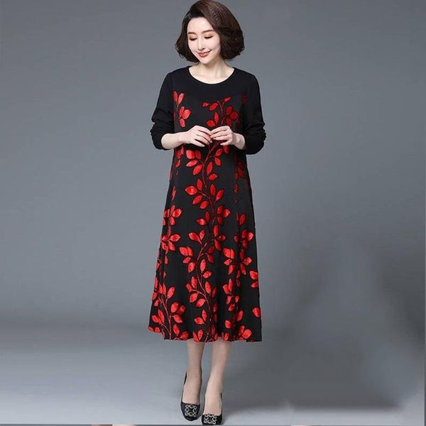 casual dresses women's spring autumn style dress loose korean o-neck printed long sleeve elegant temperament ss1259, Black;gray
casual dresses women's spring autumn style dress loose korean o-neck printed long sleeve elegant temperament ss1259, Black;gray