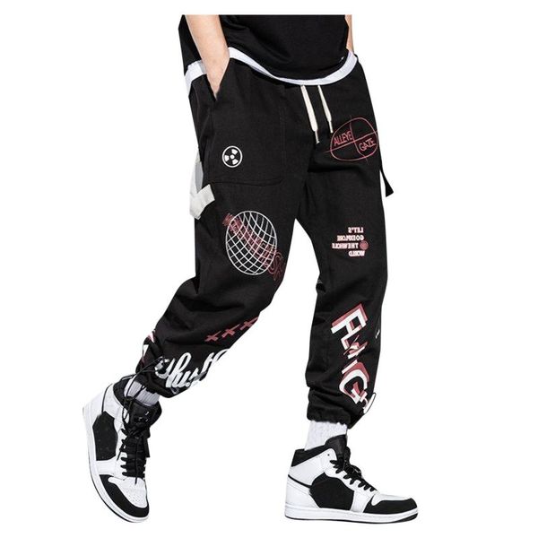 men's pants mens street cargo fashion oversized hip hop lettered floral bouquets foot harlan leggings streetwear harem trousers, Black
men's pants mens street cargo fashion oversized hip hop lettered floral bouquets foot harlan leggings streetwear harem trousers, Black