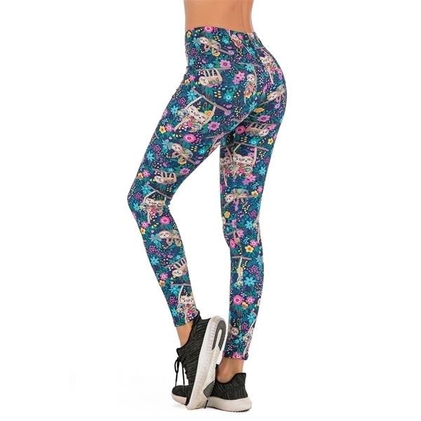 brands women fashion legging floral sloth printing leggins slim legins high waist leggings woman pants 201109, Black
brands women fashion legging floral sloth printing leggins slim legins high waist leggings woman pants 201109, Black