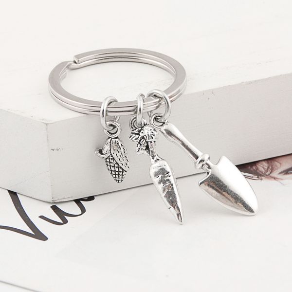 Lovely Corn Carrot KeyChain Framer Shovel Gardener Keyring Metal Gift Great Promotion Jewelry E2401
Lovely Corn Carrot KeyChain Framer Shovel Gardener Keyring Metal Gift Great Promotion Jewelry E2401