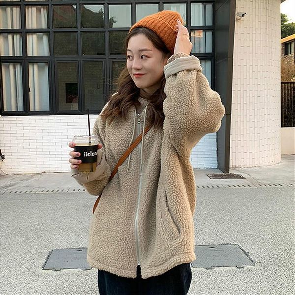 women's down & parkas women oversized jackets winter thicker soft kawaii fashion ulzzang ins girls outwear double-side female clothing, Black
women's down & parkas women oversized jackets winter thicker soft kawaii fashion ulzzang ins girls outwear double-side female clothing, Black